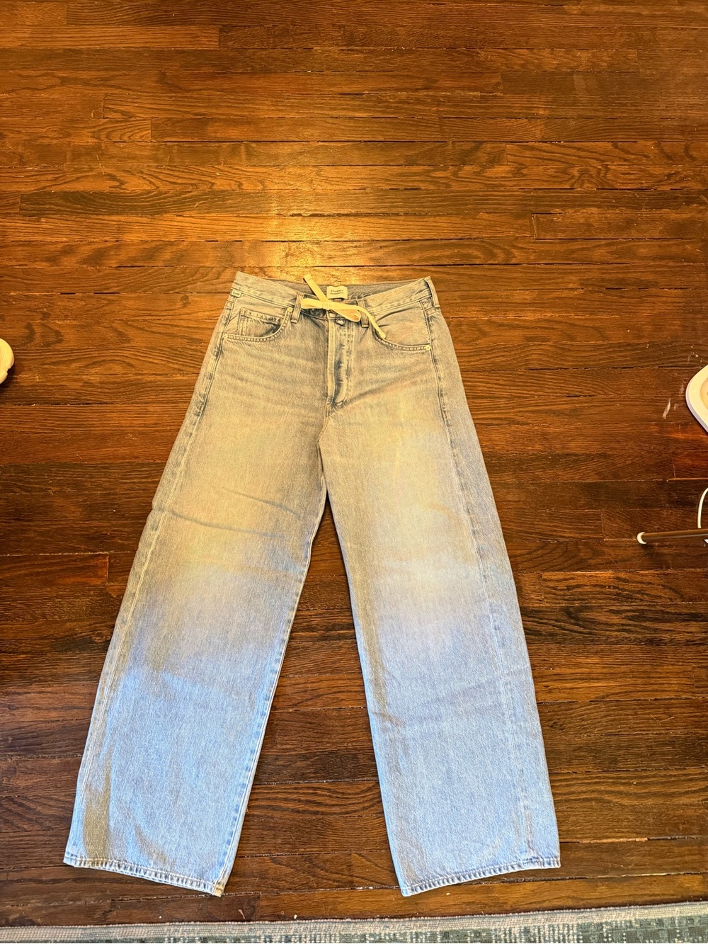 Citizens Of Humanity Light Wash Boyfriend Wide-Leg Jeans